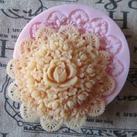 F0505 Runde Blume Polymer Clay Form Fondant Formen Schokolade Flexible Silikon Fimo Harz Backwerkzeuge von diyhappyending