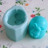H0096 3D Büffel Silikonform Flexible Silikon Backform Kuchenform Polymer Clay Harz Handwerk Backen Werkzeuge Badebombe von diyhappyending