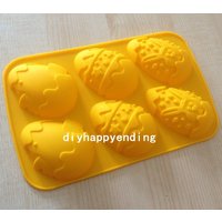 Osterei-Kaninchen Flexible Silikon-Seifenform Für Schokoladen-Plätzchen-Backformen-Pudding-Gelee-Backen-Werkzeuge von diyhappyending