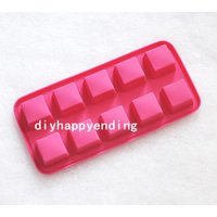 Quadrat Diy Kuchenform Flexible Silikon Seifenform Schokolade Cookie Backformen Pudding Gelee Backwerkzeug von diyhappyending