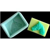 R0108 Rechteck Pferdekopf Seifenform Flexible Silikon Backform Kuchenform Polymer Clay Harz Handwerk Backen Werkzeuge Badebombe von diyhappyending