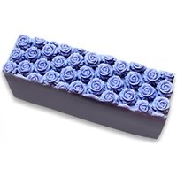 Rose Blumen Rechteck Laib Toast Quader Bar Seifenform Flexible Silikonform Polymer Clay Harz Handwerk Werkzeuge Bad R01273 von diyhappyending