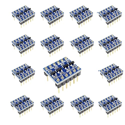 diymore-IOT 15 Stück 4 Kanäle IIC I2C Logik Level Konverter Bi-Direktional Modul Logik-Pegel-Wandler Logic Level Converter Shifter 3,3V-5V Shifter Modul für Ardui-no von diymore-IOT
