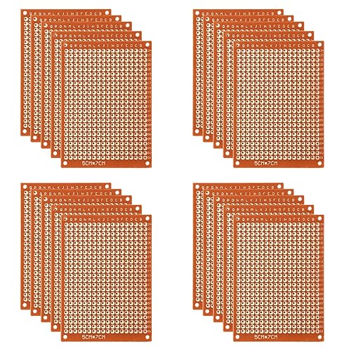 diymore-IOT 15 Stück 5x7cm Bakelit DIY Prototyp Brett PCB Breadboard Test Prototyp Boardsfür DIY Löten elektronisches Projekt. von diymore-IOT