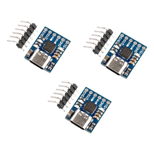 diymore-IOT 3 Stück CP2102 Modul TTL Serieller Konverter Adapter Modul-Downloader für UART STC 3.3V und 5V Typ C Anschluss diymore-IOT 3 Stück CP2102 Modul TTL Serieller Konverter Adapter Modul-Downloader für UART STC 3.3V und 5V Typ C Anschluss von diymore-IOT
