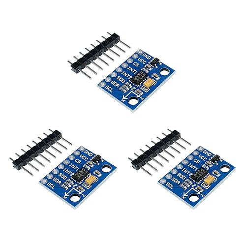 diymore-IOT 3Stück Chip-XL345 Digitales Modul zur Beschleunigung der Schwerkraftneigung,GY-291 3-Achsen-Modul für AR-duino IIC/SPI Übertragung. von diymore-IOT