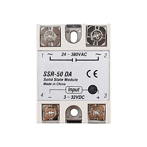 diymore 3-32V DC zu AC 24-380V 50A 250V SSR-50DA Halbleiterrelais Strom 3-25mA von diymore