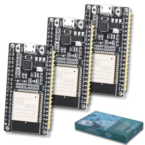 Diymore 3 Stück ESP32 NodeMCU Module ESP32 Dev Kit C Development Board ESP32 Wroom 32 Entwicklungsplatine ESP WROOM 32 2,4 GHz Dual Core WLAN WiFi Bluetooth CP2102 Chip Diymore 3 Stück ESP32 NodeMCU Module ESP32 Dev Kit C Development Board ESP32 Wroom 32 Entwicklungsplatine ESP WROOM 32 2,4 GHz Dual Core WLAN WiFi Bluetooth CP2102 Chip von diymore