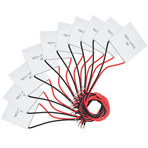 Diymore 10PCS Peltier Modul TEC1-12706 Kühlkörper Thermoelektrische Kühler Peltierelement 12V 6A 60W für Kühlen Heizen von diymore