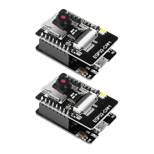 diymore 2 Stücke für ESP32 CAM Entwicklungsplatine,CH340 WLAN/Bluetooth Modul,4MB für ESP32-CAM-MB für ESP32 DC 5V Dual-Core-Entwicklungsplatine mit Kamera Modul diymore 2 Stücke für ESP32 CAM Entwicklungsplatine,CH340 WLAN/Bluetooth Modul,4MB für ESP32-CAM-MB für ESP32 DC 5V Dual-Core-Entwicklungsplatine mit Kamera Modul von diymore