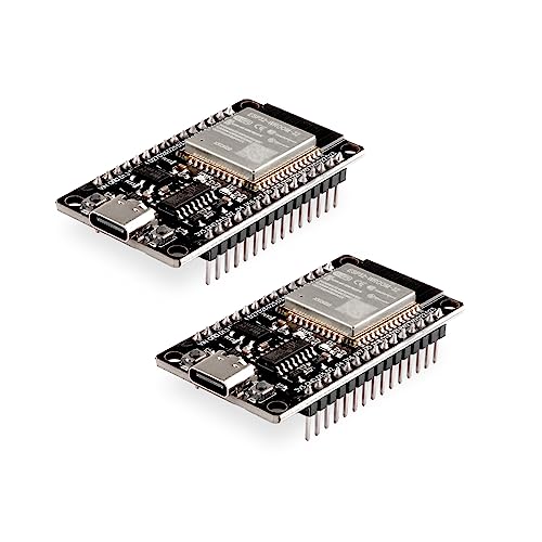 diymore 2 Stücke ESP32 NodeMCU Module USB C ESP32 WROOM 32 Nodemcu Development Board 2.4 GHz WLAN WiFi Bluetooth CH340 Chip von diymore