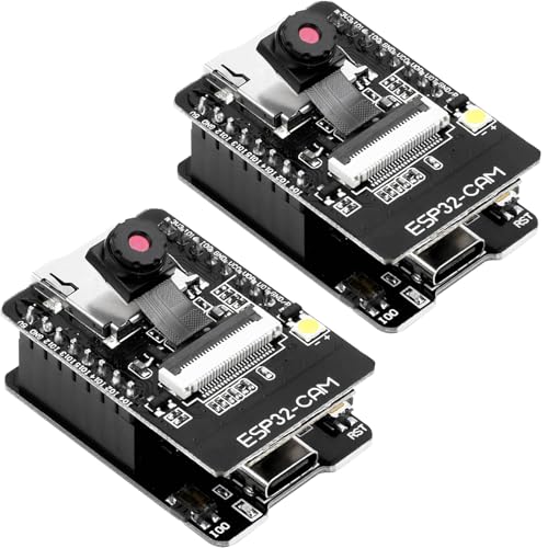 diymore 2 Stücke ESP32 USB-C ESP32 CAM Entwicklungsplatine,CH340 WLAN/Bluetooth Modul,8MB ESP32-CAM-MB ESP32 DC 5V Dual-Core-Entwicklungsplatine mit Kamera Modul diymore 2 Stücke ESP32 USB-C ESP32 CAM Entwicklungsplatine,CH340 WLAN/Bluetooth Modul,8MB ESP32-CAM-MB ESP32 DC 5V Dual-Core-Entwicklungsplatine mit Kamera Modul von diymore