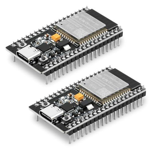 diymore 2 Stücke ESP32 Wroom ESP32 NodeMCU Entwicklungsboard ESP32 USB C ESP-WROOM-32 2.4 GHz WLAN WiFi Bluetooth CP2102 Chip diymore 2 Stücke ESP32 Wroom ESP32 NodeMCU Entwicklungsboard ESP32 USB C ESP-WROOM-32 2.4 GHz WLAN WiFi Bluetooth CP2102 Chip von diymore