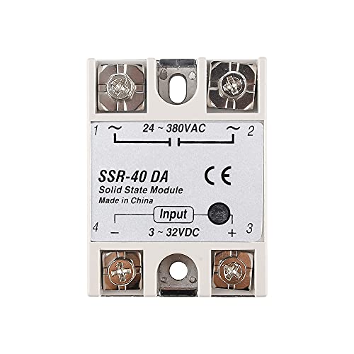 diymore 24 V-380 V SSR-40DA 40 A 3-32 V DC-AC Solid State Relais-Modul von diymore