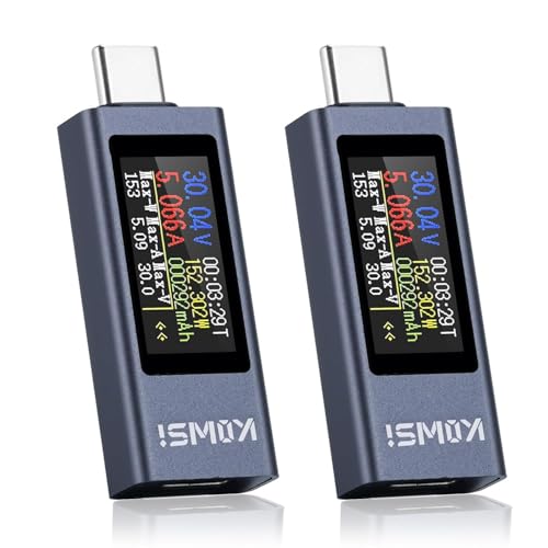 diymore 2PCS 240W USB Tester Messgerät USB Strommessgerät USB Power Meter USB C Tester Voltmeter Messgerät Multimeter Spannungsmesser diymore 2PCS 240W USB Tester Messgerät USB Strommessgerät USB Power Meter USB C Tester Voltmeter Messgerät Multimeter Spannungsmesser von diymore