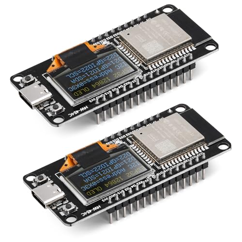 diymore 2PCS für ESP32 Entwicklungsplatine mit OLED Display Typ C Dual-Core IOT Board 240MHz Bluetooth WiFi Modul CH340 2414~2484MHz diymore 2PCS für ESP32 Entwicklungsplatine mit OLED Display Typ C Dual-Core IOT Board 240MHz Bluetooth WiFi Modul CH340 2414~2484MHz von diymore