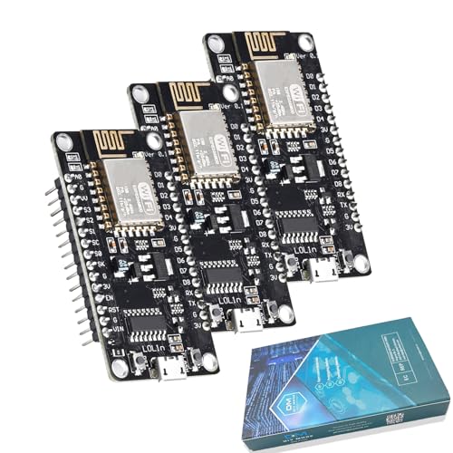 diymore 3 Stück ESP8266 12E WLAN-Entwicklungsboard NodeMCU V3 CH340C Modul kompatibel für IDE/Micropython diymore 3 Stück ESP8266 12E WLAN-Entwicklungsboard NodeMCU V3 CH340C Modul kompatibel für IDE/Micropython von diymore