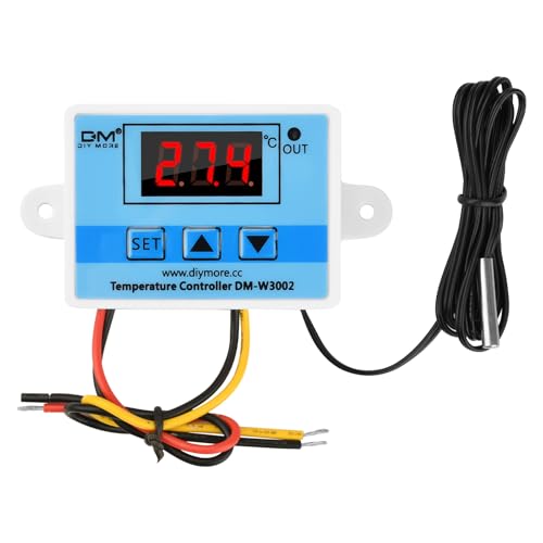diymore Digital LCD Display Temperaturregler, AC 110V-220V Microcomputer Thermostat Controller Switching Module mit Upgrade 2M-Sonde diymore Digital LCD Display Temperaturregler, AC 110V-220V Microcomputer Thermostat Controller Switching Module mit Upgrade 2M-Sonde von diymore