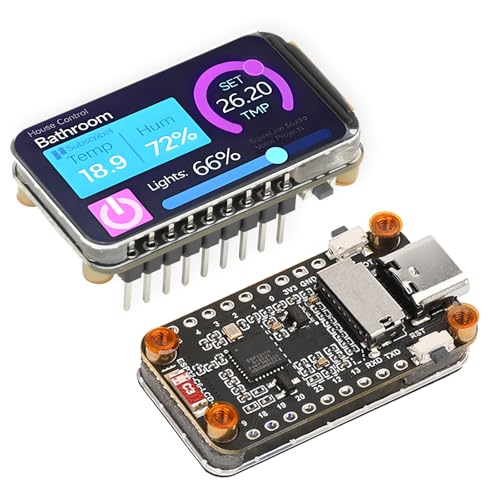 diymore ESP32-C6 1.47inch Microcontroller, 2.4 GHz Wi-Fi6 Bluetooth BLE 5, RISC-V 32-Bit-Prozessor, 172 x 320 Auflösung 262K Farben, mit RGB 4 MB Flash für LVGL GUI Entwicklung diymore ESP32-C6 1.47inch Microcontroller, 2.4 GHz Wi-Fi6 Bluetooth BLE 5, RISC-V 32-Bit-Prozessor, 172 x 320 Auflösung 262K Farben, mit RGB 4 MB Flash für LVGL GUI Entwicklung von diymore