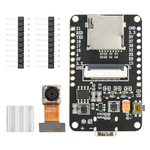 diymore für ESP32-CAM Entwicklungsplatine, 2.4GHz WLAN/Bluetooth, für ESP32 DC 5V Dual-Core-Entwicklungsplatine mit OV5640 Kamera-TF-Karten-Modul, Kühlzubehör diymore für ESP32-CAM Entwicklungsplatine, 2.4GHz WLAN/Bluetooth, für ESP32 DC 5V Dual-Core-Entwicklungsplatine mit OV5640 Kamera-TF-Karten-Modul, Kühlzubehör von diymore