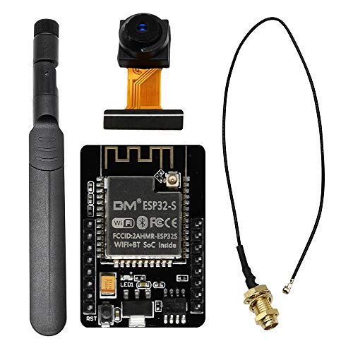 diymore ESP32 CAM Entwicklungsplatine, WLAN/Bluetooth, ESP32 DC 5V Dual-Core-Entwicklungsplatine mit OV2640 Kamera-TF-Karten-Modul diymore ESP32 CAM Entwicklungsplatine, WLAN/Bluetooth, ESP32 DC 5V Dual-Core-Entwicklungsplatine mit OV2640 Kamera-TF-Karten-Modul von diymore