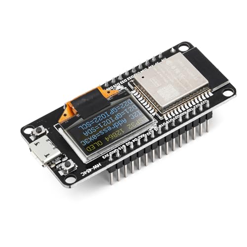 diymore für ESP32 Entwicklungsplatine mit OLED Display Micro USB Dual-Core IOT Board 240MHz Bluetooth WiFi Modul CH340 2414~2484MHz Micro USB diymore für ESP32 Entwicklungsplatine mit OLED Display Micro USB Dual-Core IOT Board 240MHz Bluetooth WiFi Modul CH340 2414~2484MHz Micro USB von diymore
