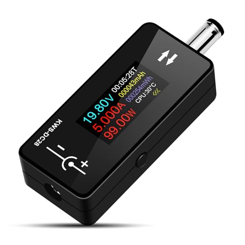 diymore Tester Messgerät, DC 5,5 * 2,5 Schnittstellentester, Digital Multimeter Strommesser Power Meter, Spannung Voltmeter, Strom, Leistungskapazität Detektor von diymore