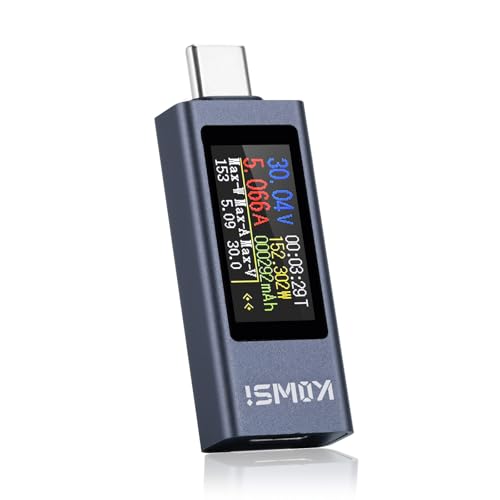 diymore 240W USB Tester Messgerät USB Strommessgerät USB Power Meter USB C Tester Voltmeter Messgerät Multimeter Spannungsmesser von diymore