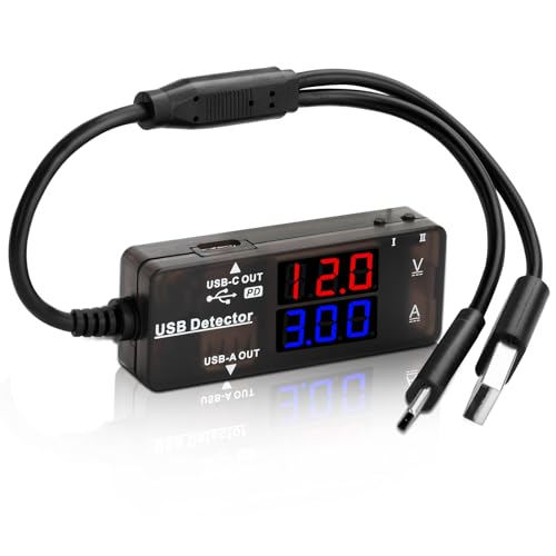 diymore USB Tester Messgerät, USB A USB C 2.0 Multifunktionales Digital USB Multimeter mit Anzeige, USB C Tester Strommesser für Spannung Voltmeter, Strom, Leistungskapazität, für PD3.0/QC3.0 diymore USB Tester Messgerät, USB A USB C 2.0 Multifunktionales Digital USB Multimeter mit Anzeige, USB C Tester Strommesser für Spannung Voltmeter, Strom, Leistungskapazität, für PD3.0/QC3.0 von diymore