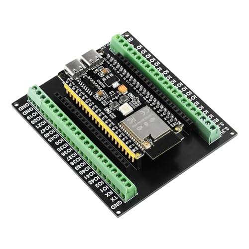 diymore für ESP32-S3 DevKitC-1 N16R8 Modul, Expansionsbehörde für Entwicklungsbehörden für ESP32 S3 1-N16R8 Entwicklungsboard mit WiFi, Bluetooth 5.0,USB C Anschließbare Antenne von diymore