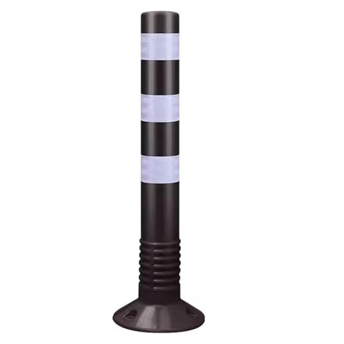 Parkplatz-Poller Flexible Verkehrsleitpfosten, Sicherheitskegel, Straßenpoller for Nachtsicht(Black,1 pack) von djgkENVQ