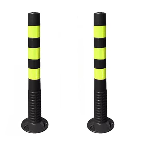 Parkplatz-Poller Reflektierende Sicherheit for Baustellen, reflektierende Verkehrsleitkegel for Einfahrten(2 pack) von djgkENVQ