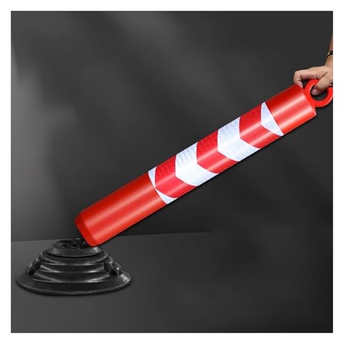 Parkplatz-Poller Sicherheitspoller Sicherheitsleitpfosten for die Auffahrt for Grundstück, fester weicher Gummi(80cm/31.5cm Tall) von djgkENVQ