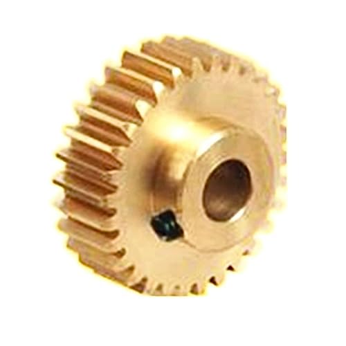 Ritzel 1 stücke 0,5 Modul Kupfer Stirnradgetriebe 0,5 M 20T 21T 23T 25T 30T 35T Konvexen Stirnradgetriebe(27 Teeth,6mm bore) von djgkENVQ