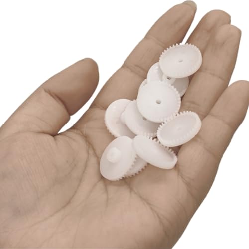 Ritzel 10 Stück 0,5 Modul Kunststoff-Kronrad, einlagiges Stirnrad 2 mm eng anliegendes Ritzel(24 Teeth) von djgkENVQ