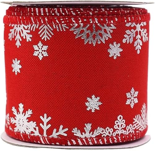 djgkENVQ Satinband, 2,5 "5 Yard Weihnachten Bänder Multicolor Organza Grosgrain Satin Metallic Glitter(A) von djgkENVQ