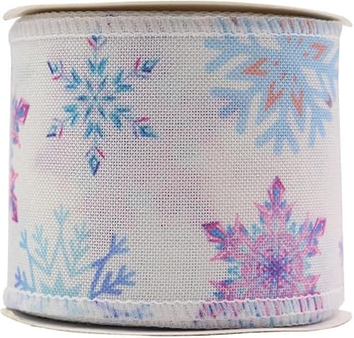 djgkENVQ Satinband, 2,5 "5 Yard Weihnachten Bänder Multicolor Organza Grosgrain Satin Metallic Glitter(E) von djgkENVQ