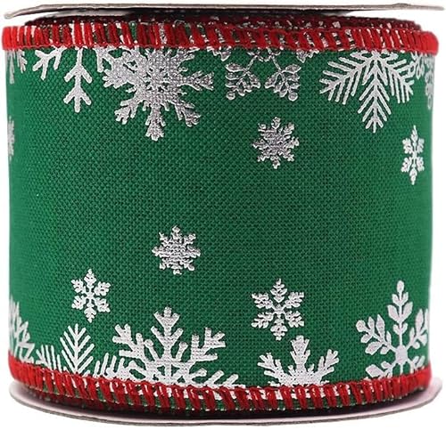 djgkENVQ Satinband, 2,5 "5 Yard Weihnachten Bänder Multicolor Organza Grosgrain Satin Metallic Glitter(J) von djgkENVQ