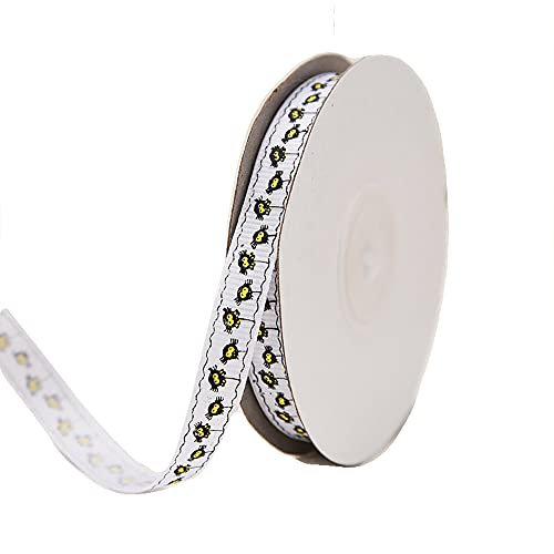 djgkENVQ Satinband, Geschenkband, 22,7 m, 1,0 cm breit, Halloween-Thema, Hexe, Halloween(G) von djgkENVQ