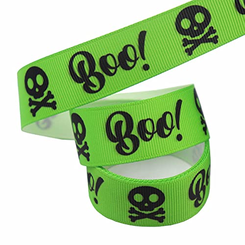 djgkENVQ Satinband, Halloween-Ripsbänder 0,9 Zoll x 50 Yards Happy Halloween Candy(A,10yard) von djgkENVQ