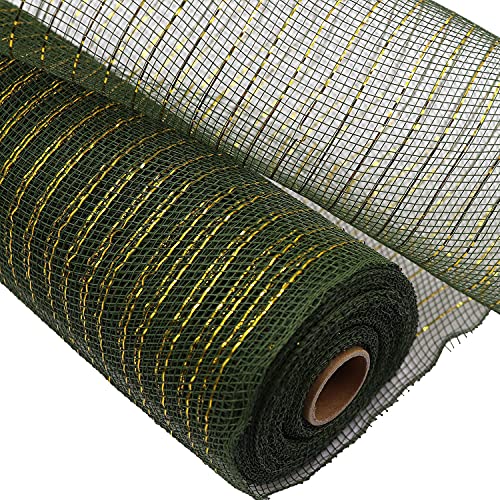 djgkENVQ Satinband, Poly Mesh Ribbon Deco Metallic Foil Mesh Rolls Gemischte Farben Mesh Ribbon(F) von djgkENVQ