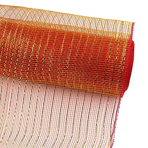 djgkENVQ Satinband, Poly Mesh Ribbon Deco Metallic Foil Mesh Rolls Gemischte Farben Mesh Ribbon(J) von djgkENVQ