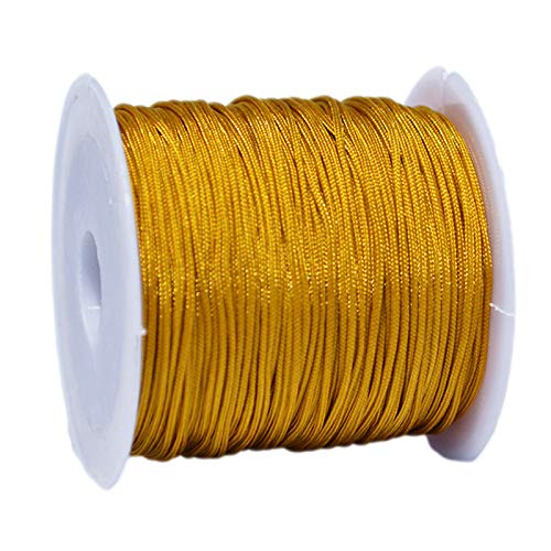 djgkENVQ Schnur für Armbänder, 1 mm Schnurfaden, Kordel, Perlen, Makramee-Armbandherstellung, Gesamtlänge 70 Meter(Khaki) von djgkENVQ