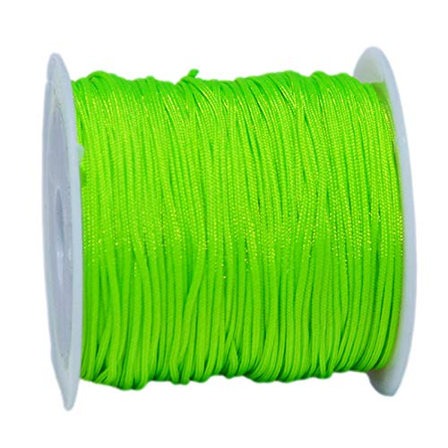 djgkENVQ Schnur für Armbänder, Perlenfaden, 0,8 mm, Jadefaden, Basteldraht, 20 Meter(Green) von djgkENVQ