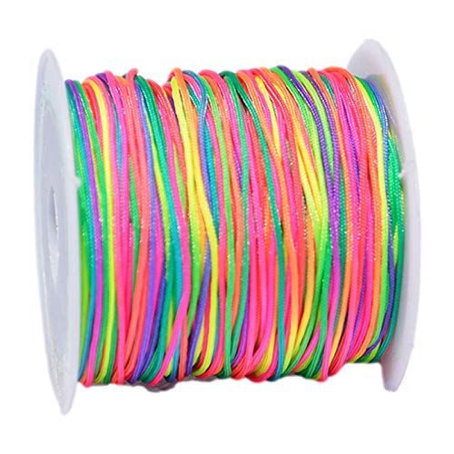 djgkENVQ Schnur für Armbänder, Perlenfadenschnur, 0,8 mm, Länge 20 Meter, Jadefaden, Bastelschnur(Color) von djgkENVQ