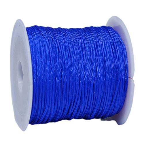 djgkENVQ Schnur für Armbänder, Perlenschnur, Durchmesser 1,5 mm, zur Herstellung von Armbändern, Gesamtlänge 35 Meter, geflochten(Blue) von djgkENVQ