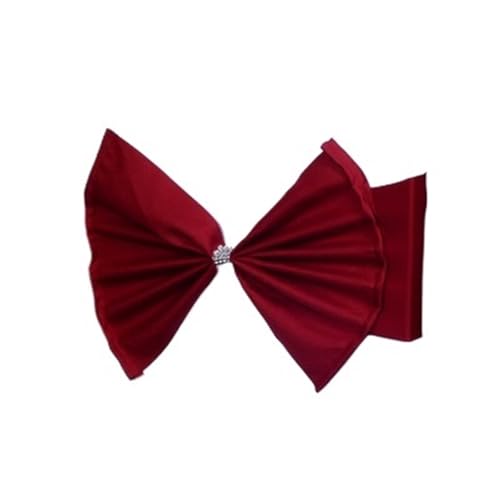 djgkENVQ Sicherheitsgurtschleife for Hotelhochzeitsfeier-Eventdekorationen for Hochzeiten, Geburtstage(Wine Red) von djgkENVQ