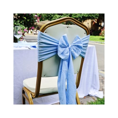 djgkENVQ Überzüge for Hochzeitsempfänge, Veranstaltungen, Bankette, Stühle, Dekoration for Hochzeiten(Sky Blue,50pcs) von djgkENVQ
