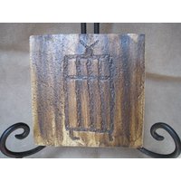 Petroglyph Keramik Kunst Fliese - Glen Canyon Style 5 Untersetzer Rock Art von dklStudios