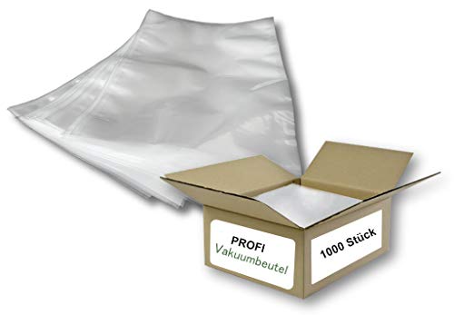 2.000 Stück PROFI Lebensmittel Vakuumbeutel | Für alle Kammer-Vakuumiergeräte | Stärke 90 µ | Siegelrandbeutel | Vakuumierbeutel (100 x 150 mm) von dm-folien gmbh